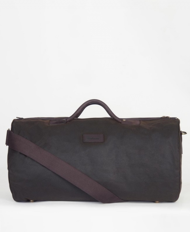 Bolsas Barbour Wax Holdall Hombre Verde Oliva Mexico | X8F54582