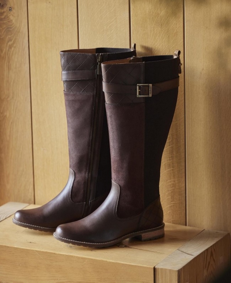 Botas Barbour Ange Knee-High Mujer Marrom Mexico | T3C74693