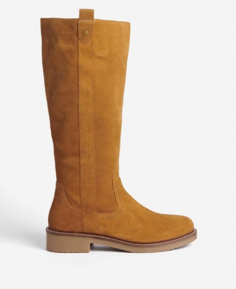 Botas Barbour Coretta Knee-High Mujer Beige Mexico | F3X30089