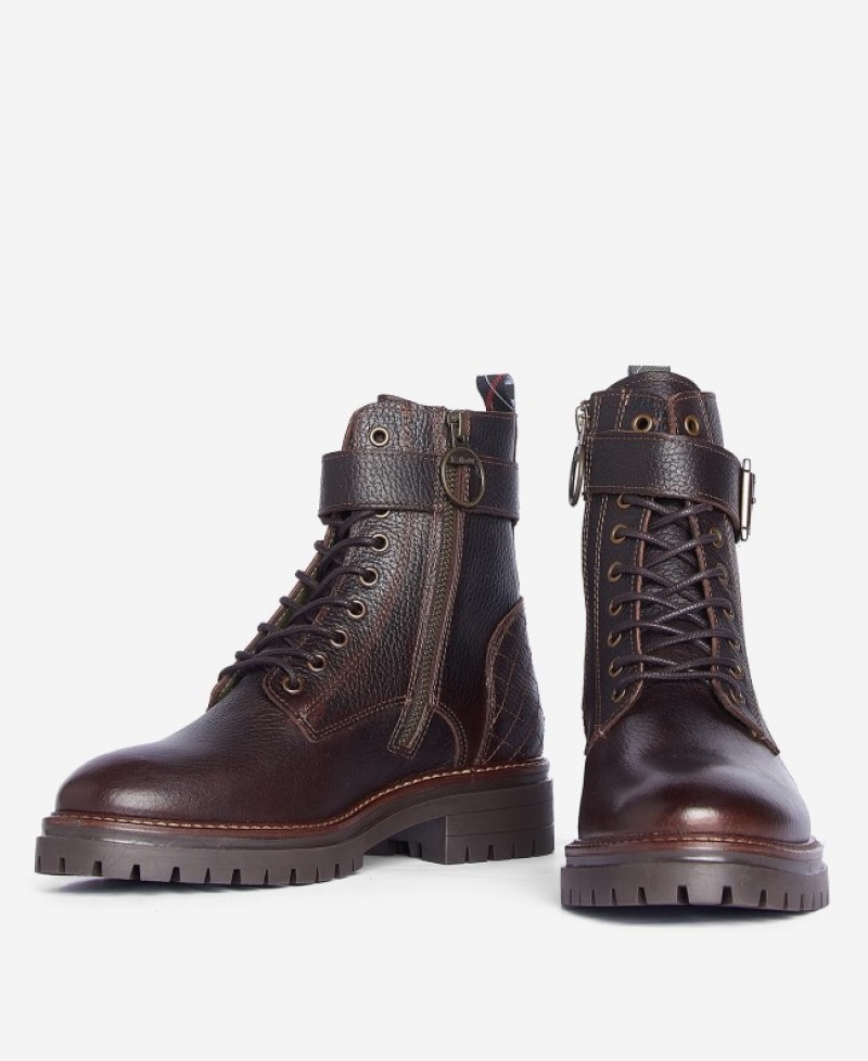 Botas Barbour Heidi Commando Mujer Marrom Mexico | N1V96597