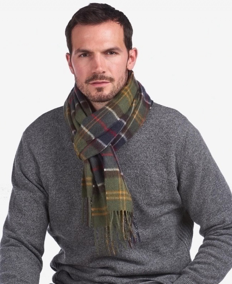 Bufanda Barbour Lana Cashmere Tartan Hombre Muiltcolor Mexico | N5R55298