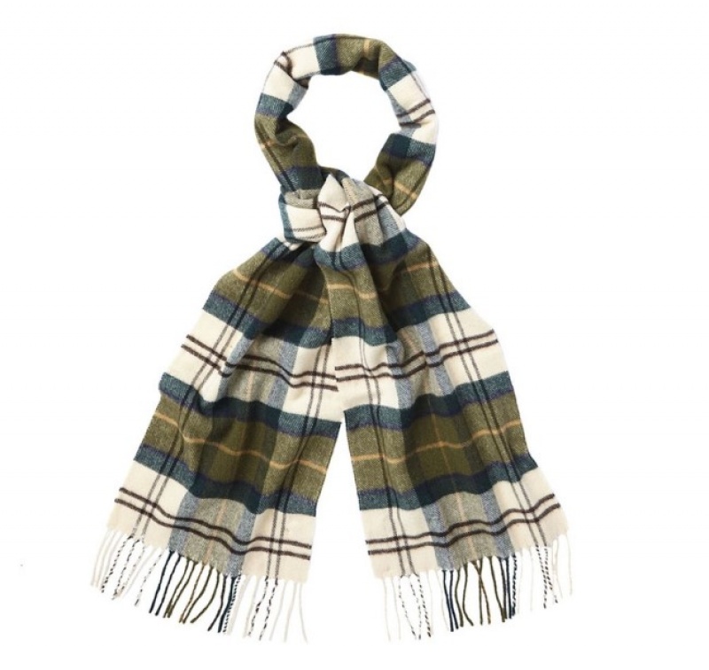 Bufanda Barbour Lana Cashmere Tartan Hombre Amarillos Mexico | T5F82211