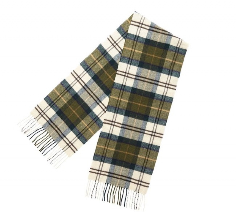 Bufanda Barbour Lana Cashmere Tartan Hombre Amarillos Mexico | T5F82211