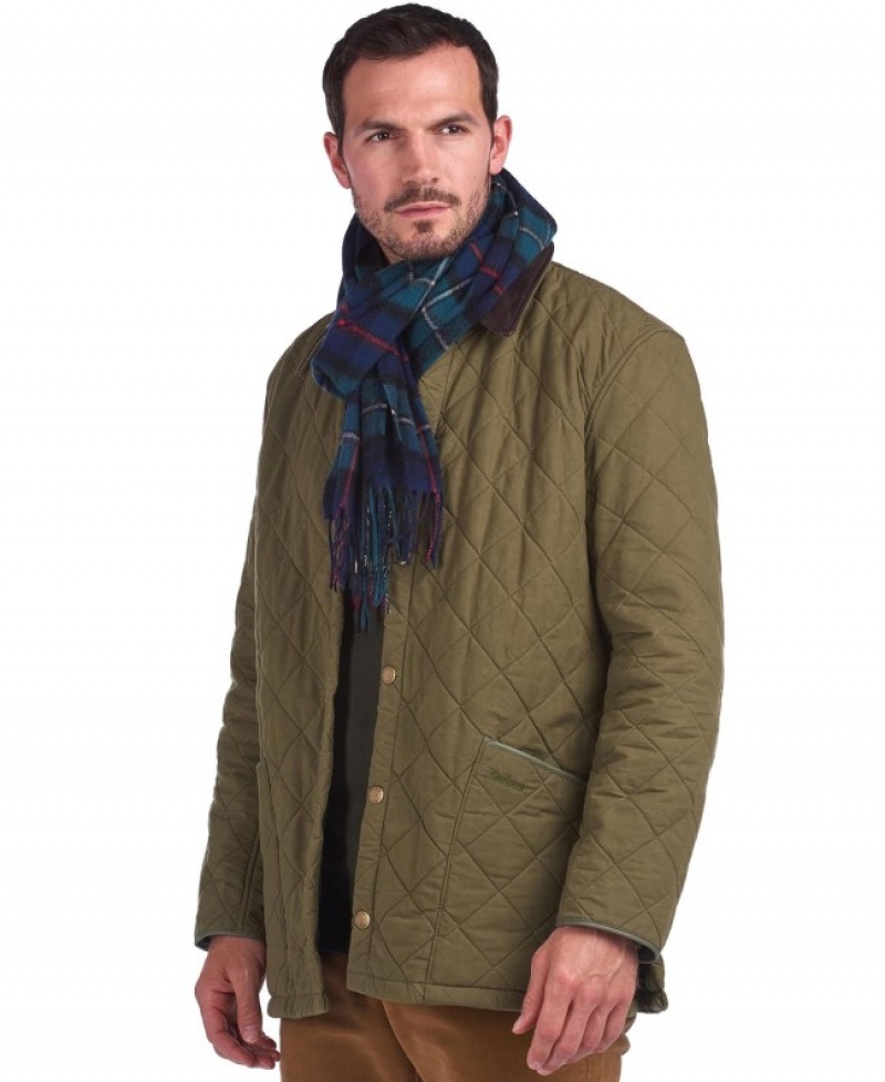 Bufanda Barbour New Check Tartan Hombre Verdes Mexico | Y5F08702