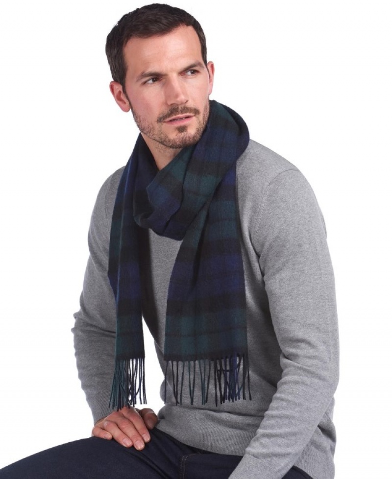 Bufanda Barbour New Check Tartan Hombre Negros Mexico | B1I73380