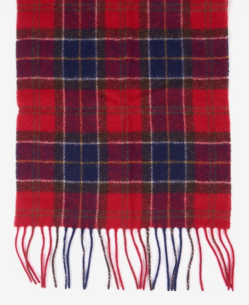 Bufanda Barbour Tartan Lambswool Hombre Rojos Mexico | W9F95559