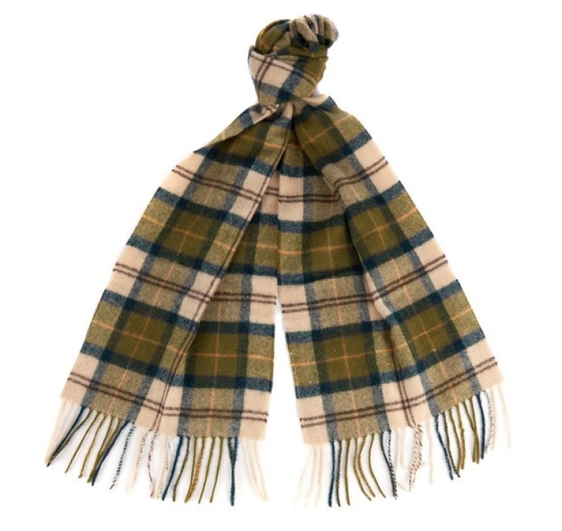 Bufanda Barbour Tartan Lambswool Hombre Amarillos Mexico | K1Z23165