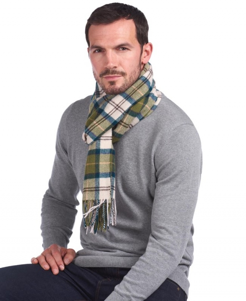 Bufanda Barbour Tartan Lambswool Hombre Amarillos Mexico | K1Z23165