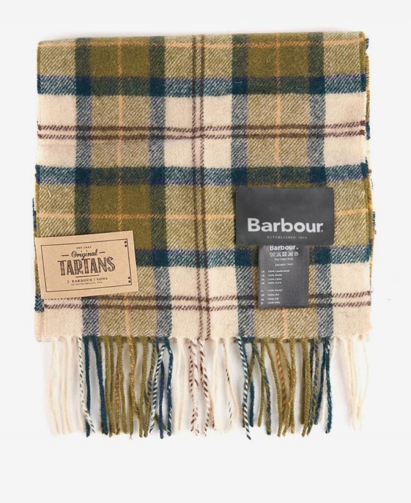 Bufanda Barbour Tartan Lambswool Hombre Amarillos Mexico | K1Z23165