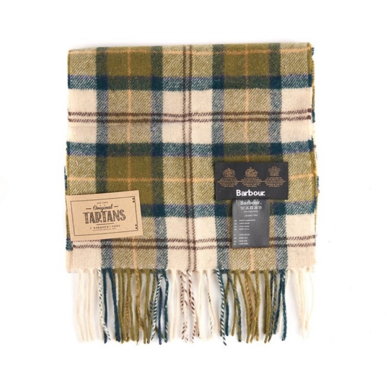 Bufanda Barbour Tartan Lambswool Hombre Amarillos Mexico | O9G59967