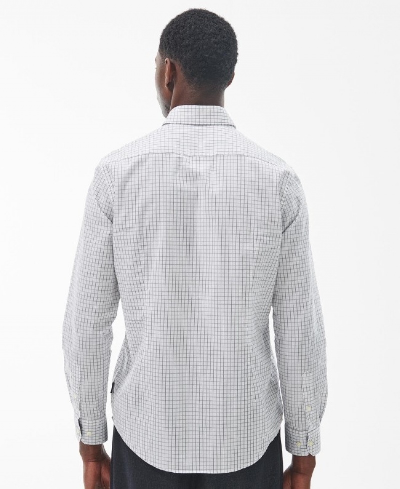 Camisas Barbour Bathill Tailored Hombre Blancos Mexico | Y6W70774