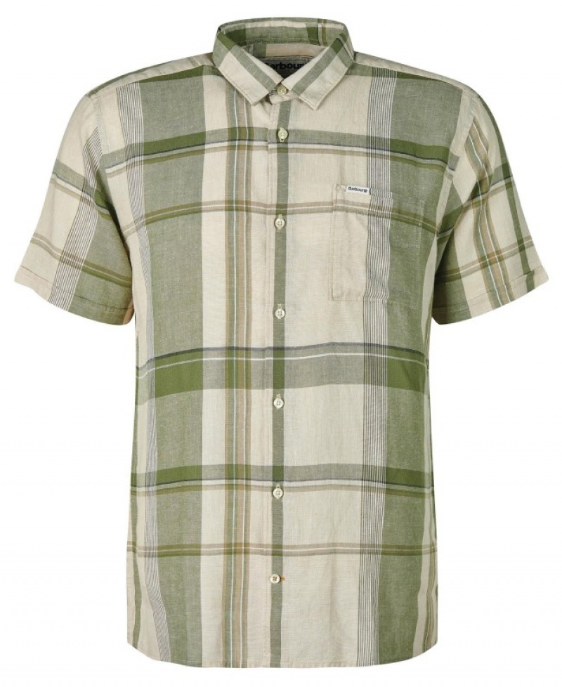 Camisas Barbour Bellerby Summer Hombre Verdes Mexico | C7R74186