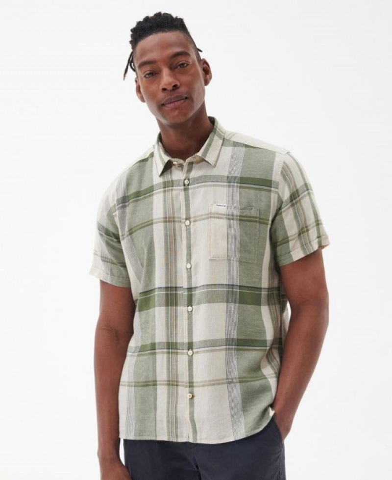 Camisas Barbour Bellerby Summer Hombre Verdes Mexico | C7R74186