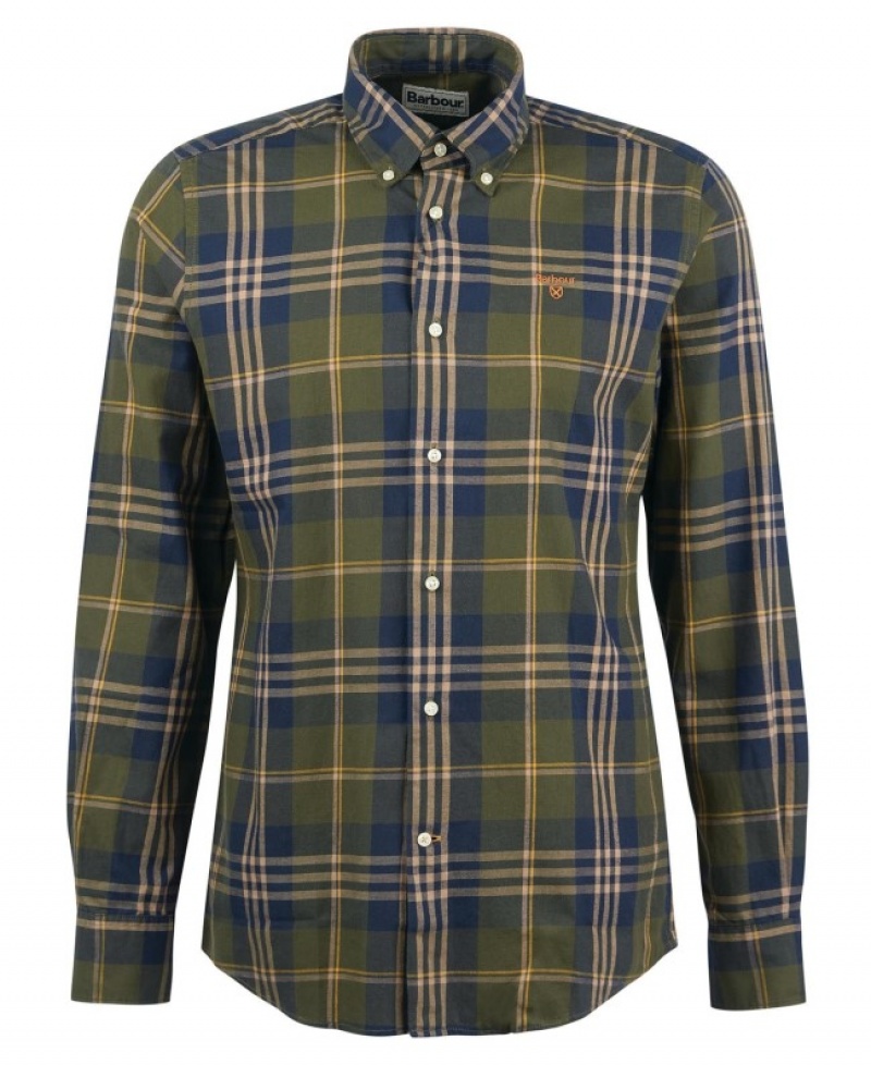 Camisas Barbour Edgar Tailored Hombre Verdes Mexico | A0E01199