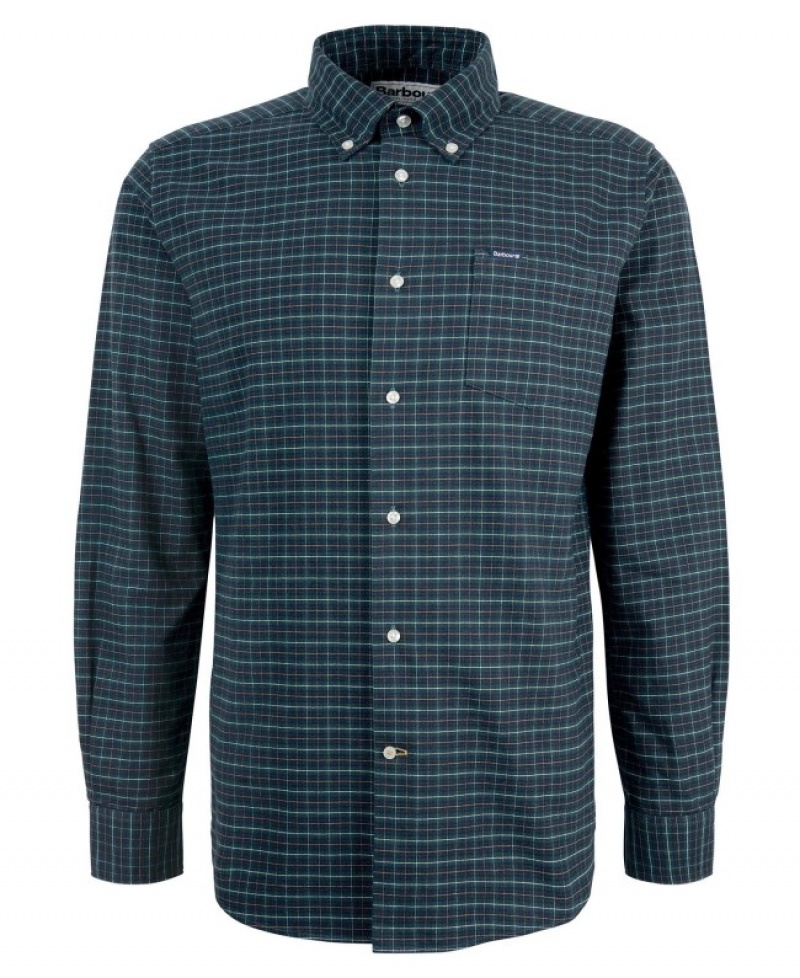 Camisas Barbour Emmerson Tailored Hombre Verdes Mexico | S9I04896