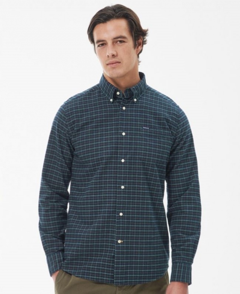 Camisas Barbour Emmerson Tailored Hombre Verdes Mexico | S9I04896