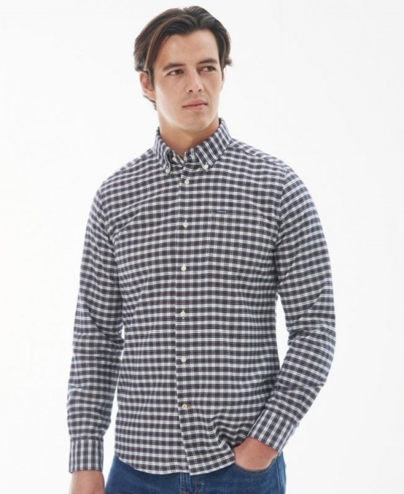 Camisas Barbour Emmerson Tailored Hombre Blancos Mexico | E4S90120