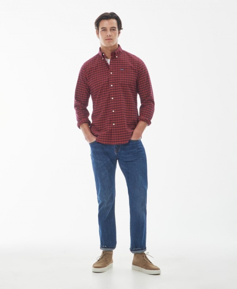 Camisas Barbour Emmerson Tailored Hombre Rojos Mexico | L6E14553