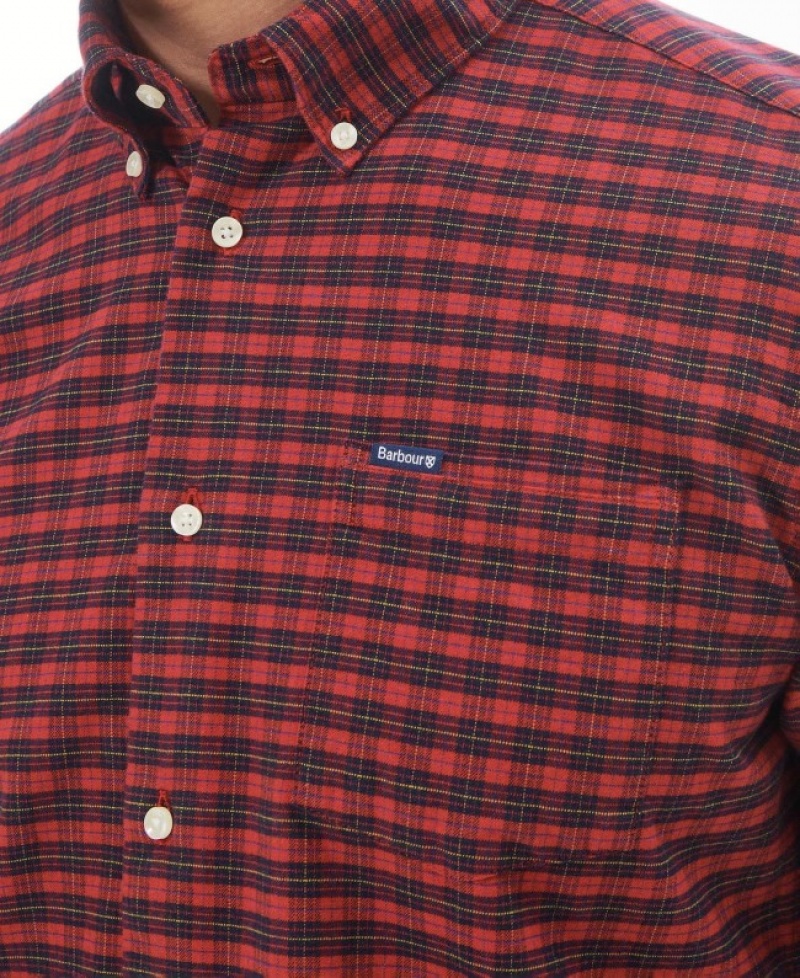 Camisas Barbour Emmerson Tailored Hombre Rojos Mexico | L6E14553