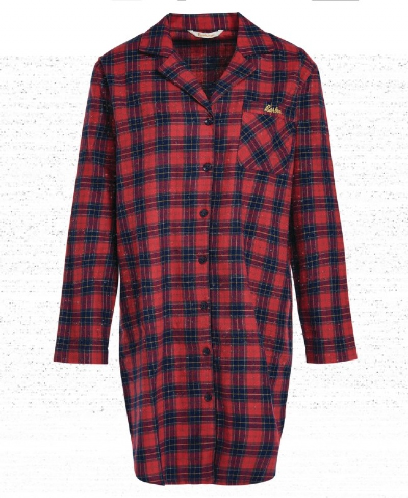 Camisas Barbour Etta Nightshirt Mujer Rojos Mexico | A1A15809