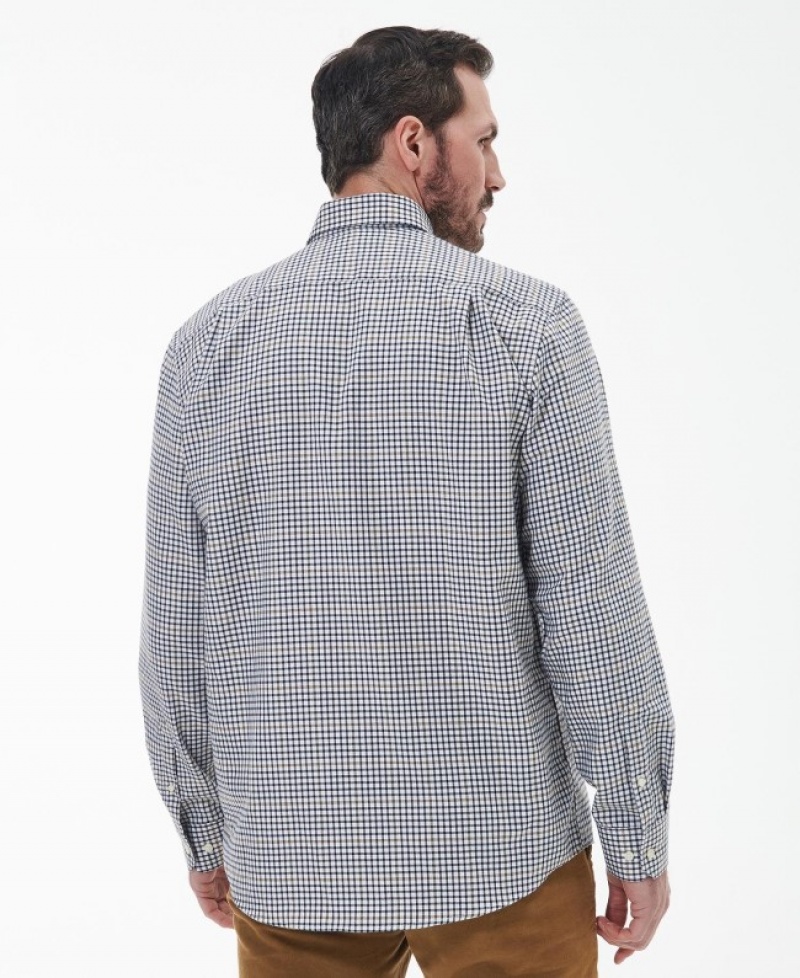 Camisas Barbour Henderson Thermo Weave Hombre Blancos Mexico | A3U68097