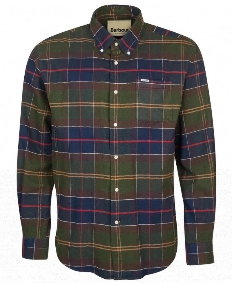 Camisas Barbour Hogside Tartan Hombre Muiltcolor Mexico | F9N74185