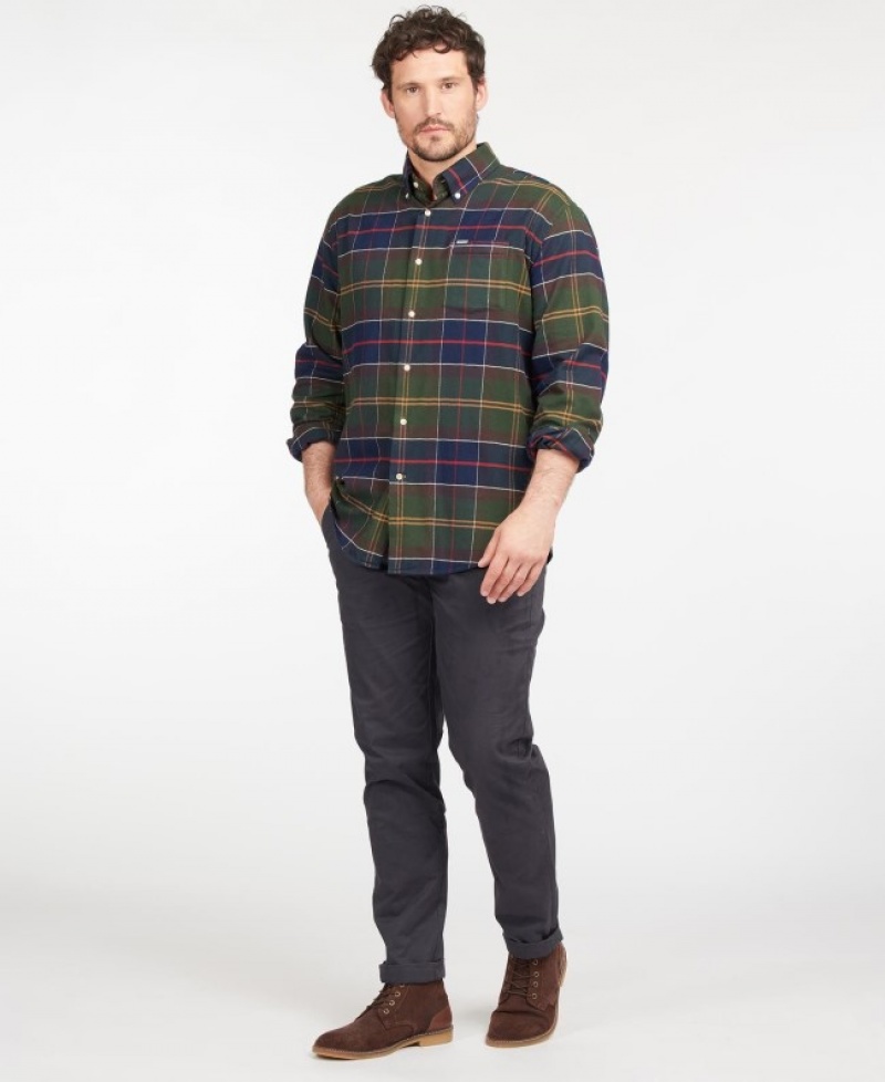 Camisas Barbour Hogside Tartan Hombre Muiltcolor Mexico | F9N74185