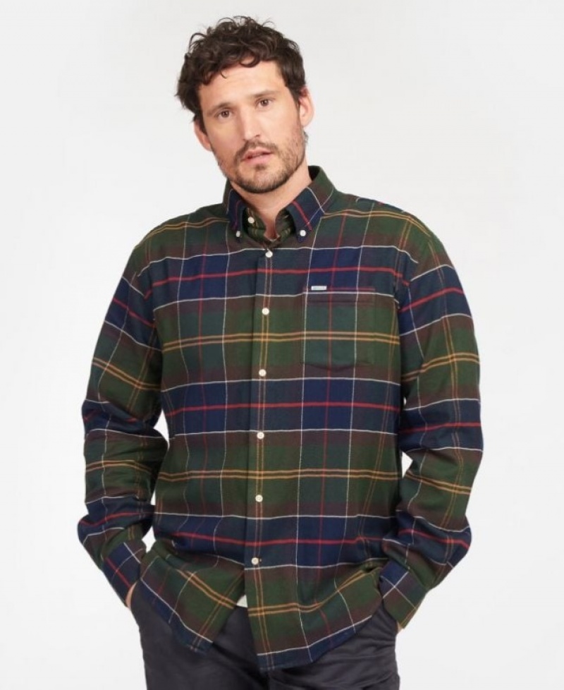 Camisas Barbour Hogside Tartan Hombre Muiltcolor Mexico | F9N74185