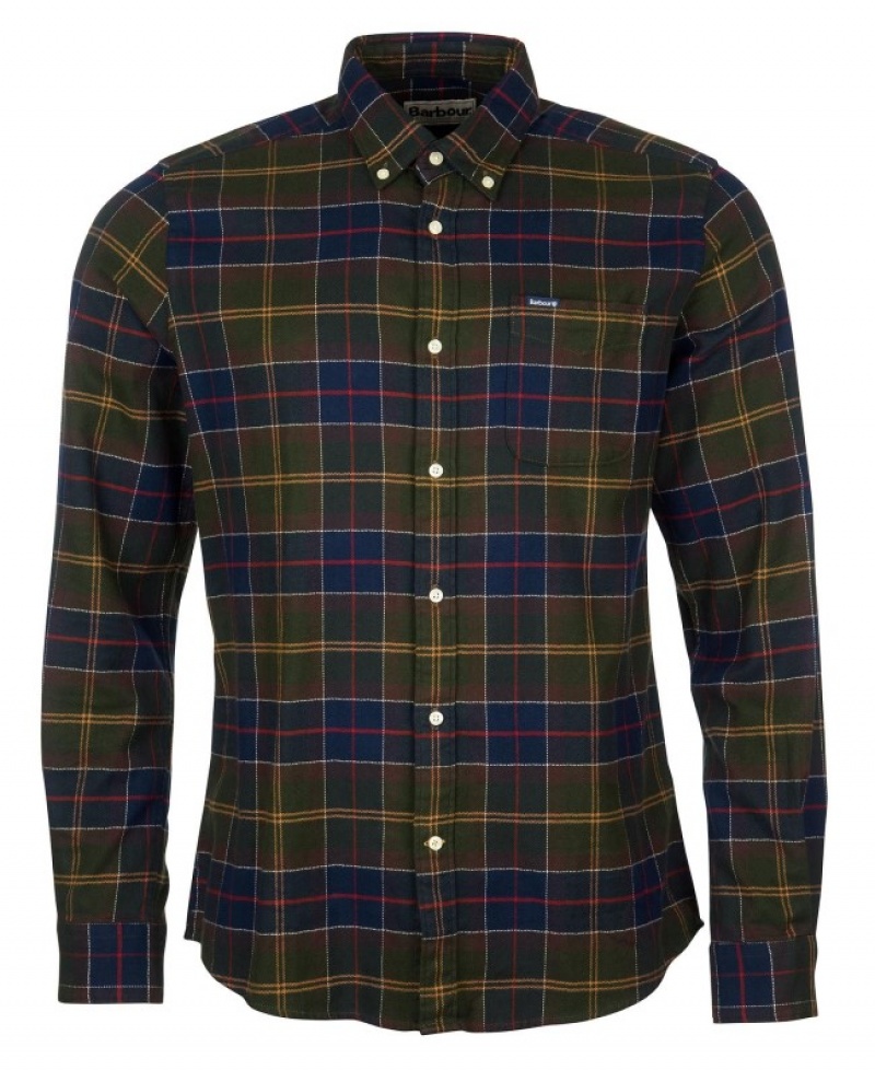 Camisas Barbour Kyeloch Tailored Hombre Muiltcolor Mexico | O3P07116