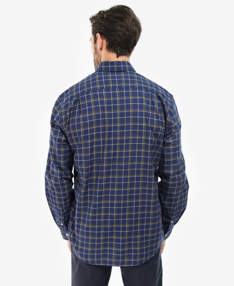 Camisas Barbour Pelton Regular Hombre Azul Marino Mexico | Y2S67446