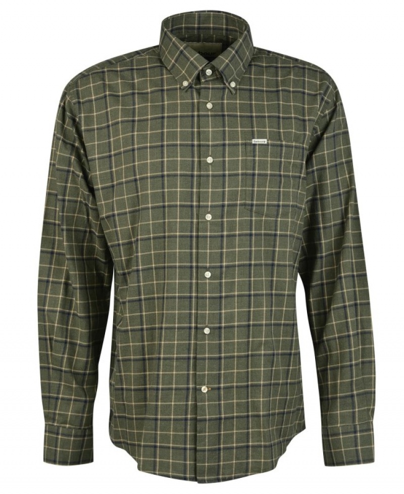 Camisas Barbour Pelton Regular Hombre Verdes Mexico | R0B05498