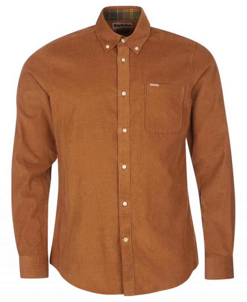 Camisas Barbour Ramsey Tailored Hombre Marrom Mexico | K6D39084