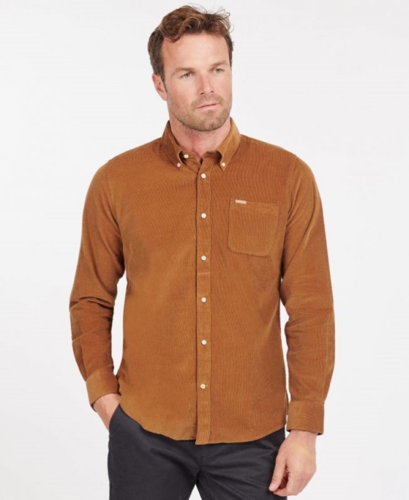 Camisas Barbour Ramsey Tailored Hombre Marrom Mexico | K6D39084