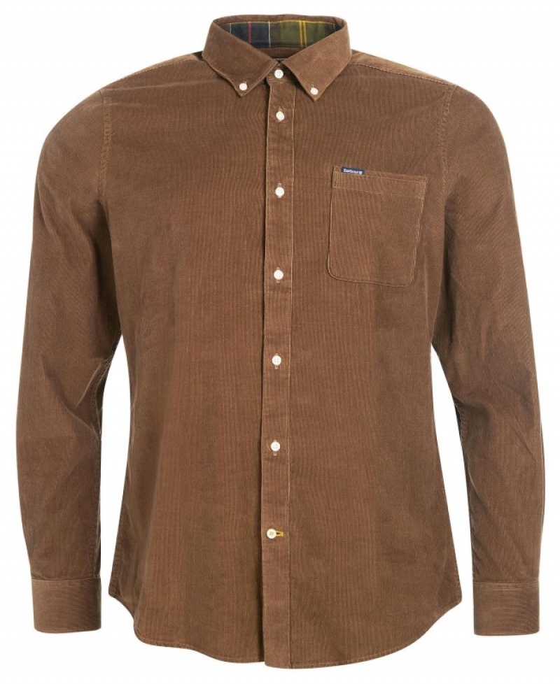 Camisas Barbour Ramsey Tailored Hombre Marrom Mexico | F2D68883