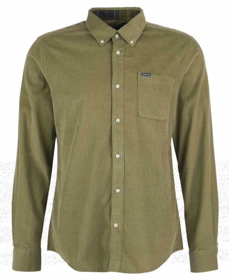 Camisas Barbour Ramsey Tailored Hombre Verdes Mexico | B4T64908