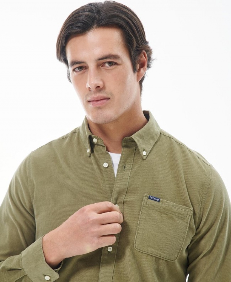 Camisas Barbour Ramsey Tailored Hombre Verdes Mexico | B4T64908