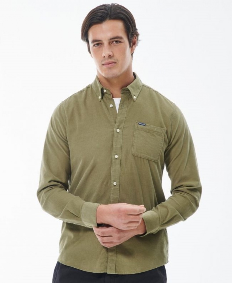 Camisas Barbour Ramsey Tailored Hombre Verdes Mexico | B4T64908