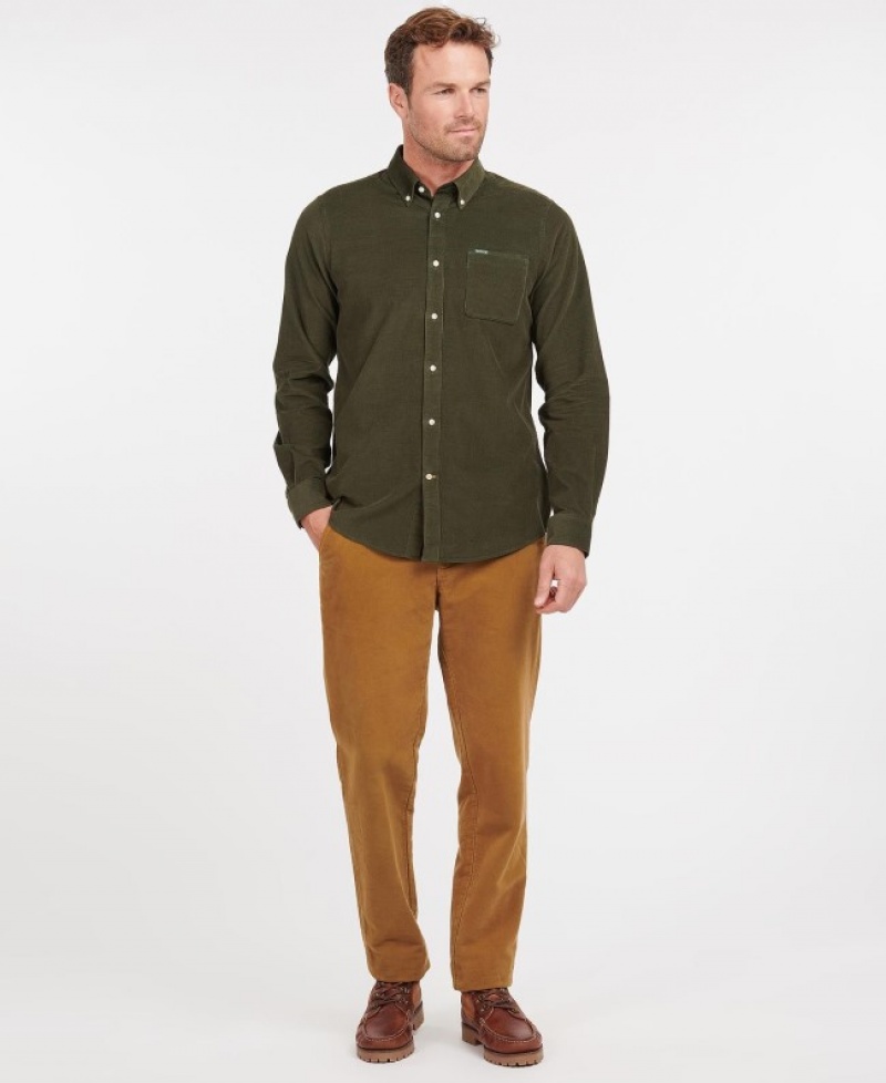 Camisas Barbour Ramsey Tailored Hombre Verdes Mexico | U8Y83792