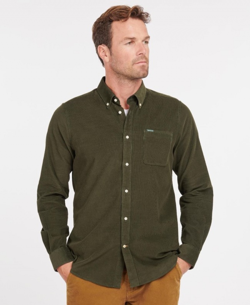 Camisas Barbour Ramsey Tailored Hombre Verdes Mexico | U8Y83792