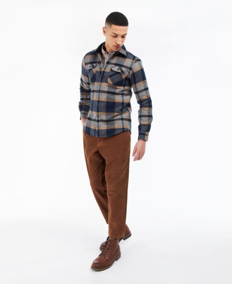 Camisas Barbour Rhobell Tailored Hombre Multicolor Mexico | H4A67498