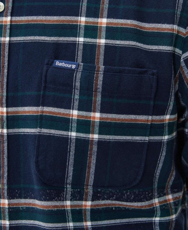 Camisas Barbour Ronan Tailored Check Hombre Azules Mexico | U7O17605