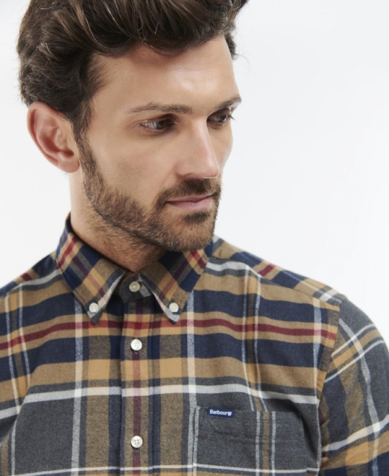 Camisas Barbour Ronan Tailored Check Hombre Multicolor Mexico | Q8Q34653