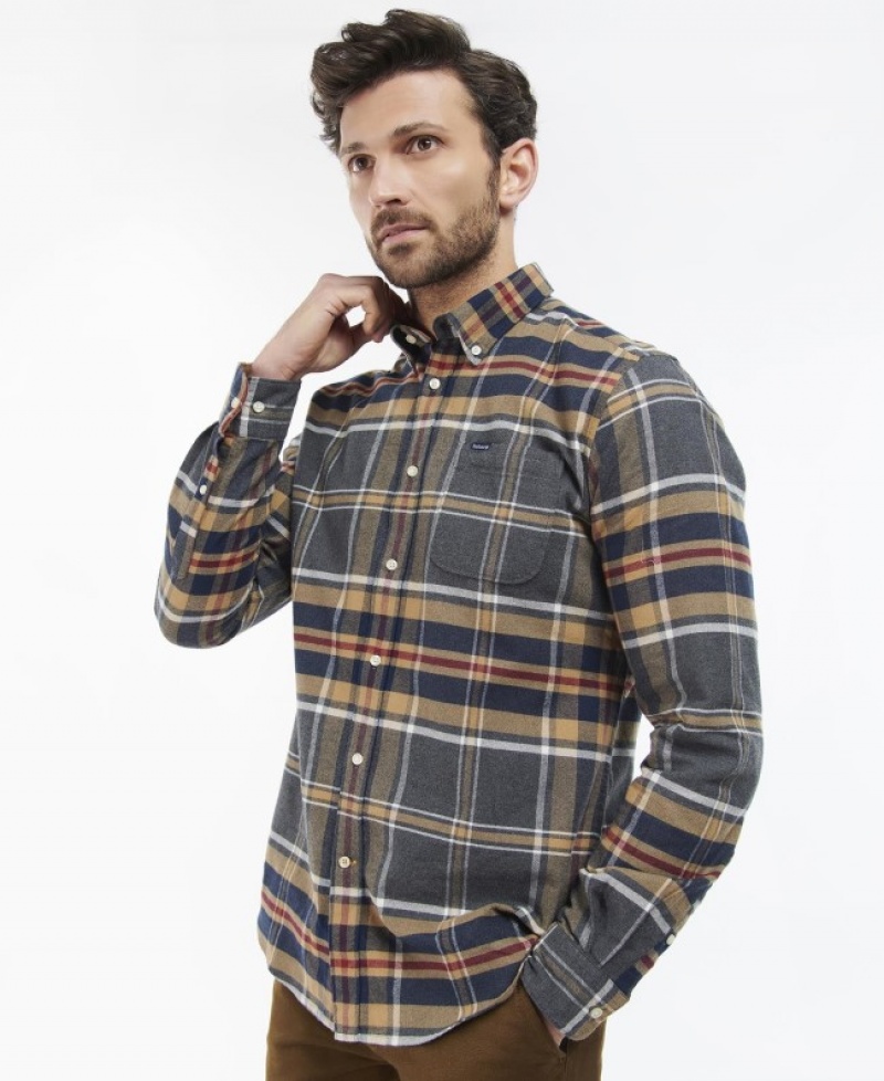 Camisas Barbour Ronan Tailored Check Hombre Multicolor Mexico | Q8Q34653