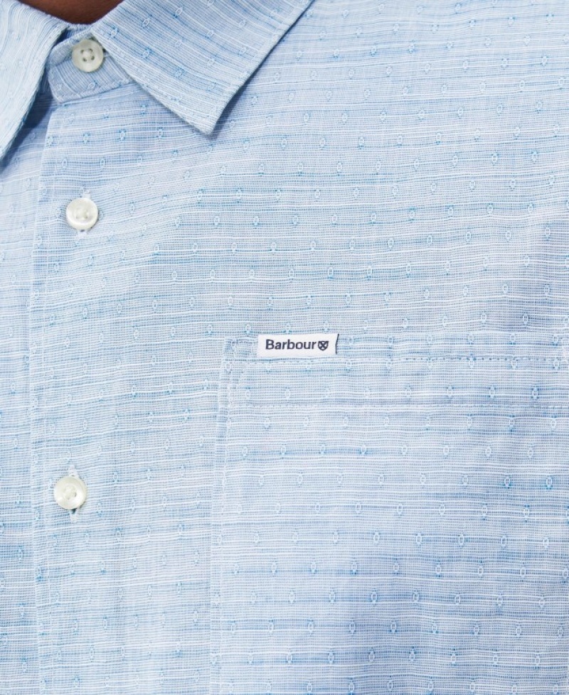 Camisas Barbour Seaswell Summer Hombre Azules Mexico | C5E31363