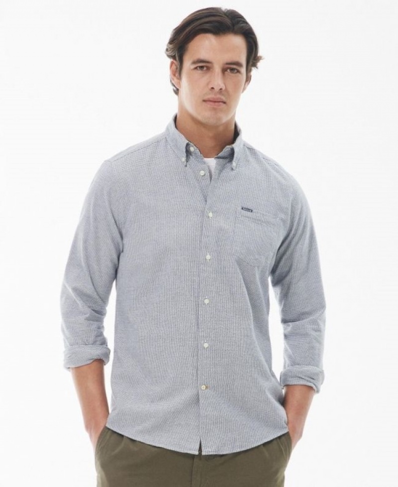 Camisas Barbour Turner Tailored Hombre Azul Marino Mexico | T9I28860