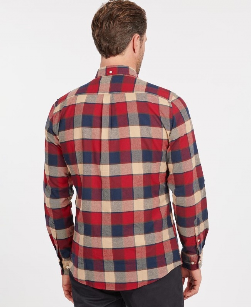 Camisas Barbour Valley Tailored Hombre Rojos Mexico | S6W91164