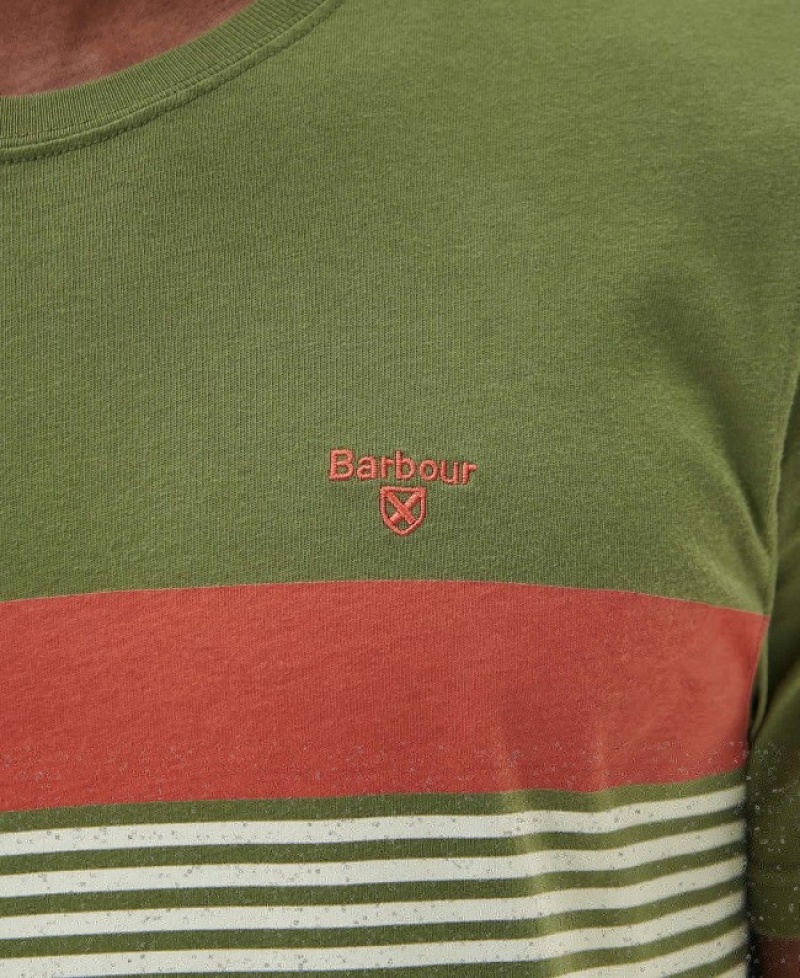 Camiseta Barbour Braeside Hombre Verdes Mexico | Y2M41389