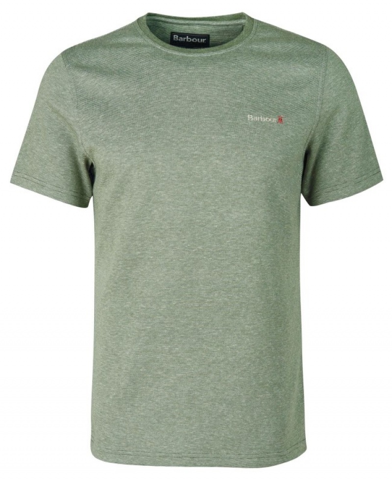 Camiseta Barbour Pluckley Hombre Verdes Mexico | U9B18118