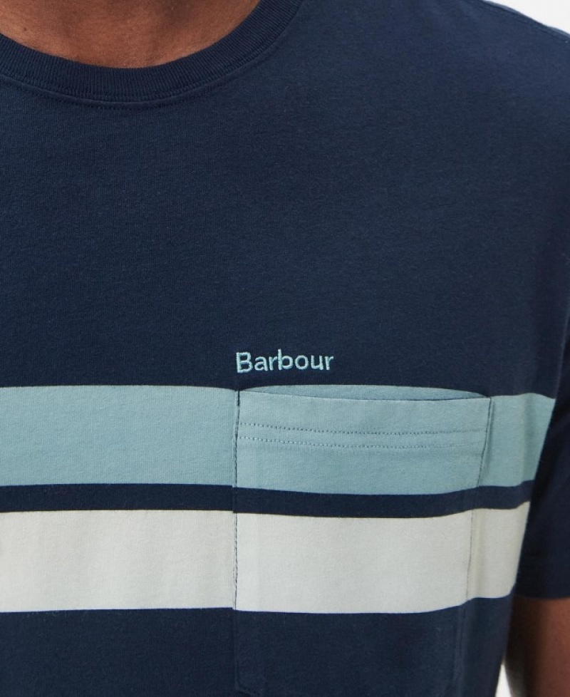 Camiseta Barbour Tindale Hombre Azul Marino Mexico | Q0P40829