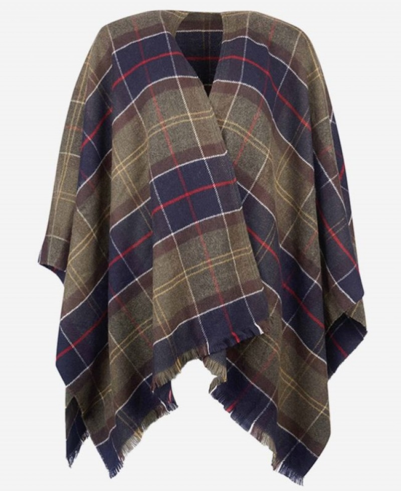 Cape Barbour Staffin Tartan Serape Mujer Muiltcolor Mexico | Q8A40648